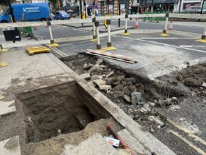 Hanwell emergency gas works June 2026. Photo: EALING.NEWS