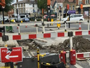 Hanwell emergency gas works June 2026. Photo: EALING.NEWS