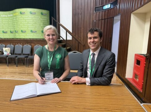 (L-R) Marijn van de Geer, Tony Clements - Ealing Council chief executive. Photo: EALING.NEWS
