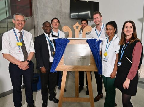 (L) Mark Titcomb at opening of the Elective Orthopaedic Centre. Photo: LNWH