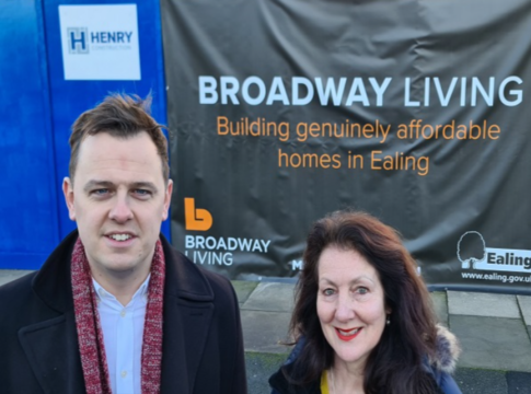 Councillor Peter Mason and Councillor Lauren Wall. Photo: Ealing Council