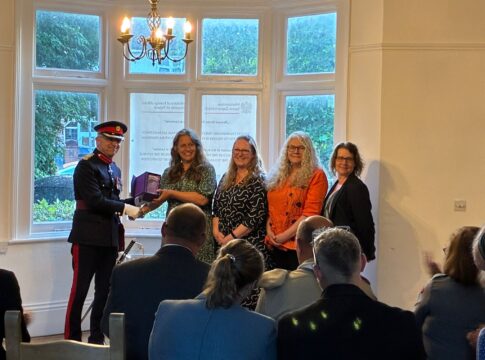Ealing Repair Cafe collect award. Photo: Ealing Repair Cafe