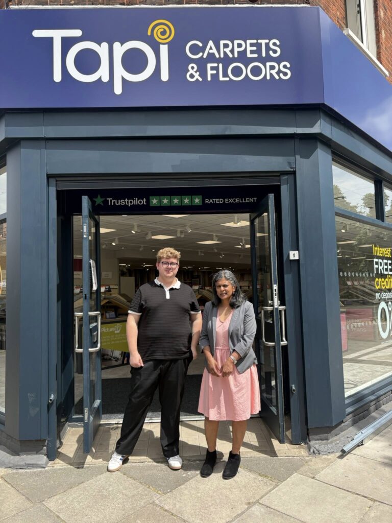 Rupa Huq visits Tapi Ealing Common. Photo: Rupa Huq