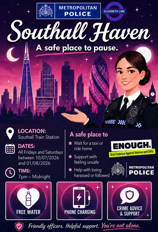 Safe Haven at Southall station