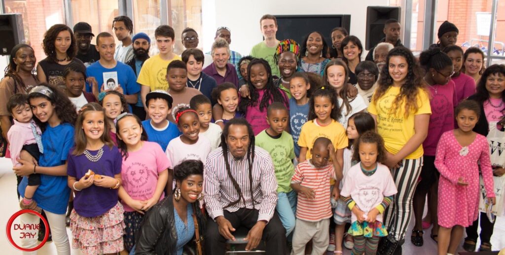 Meeting Benjamin Zephaniah in 2009. Photo: Duane Jay / Akuba aka Grace Quansah