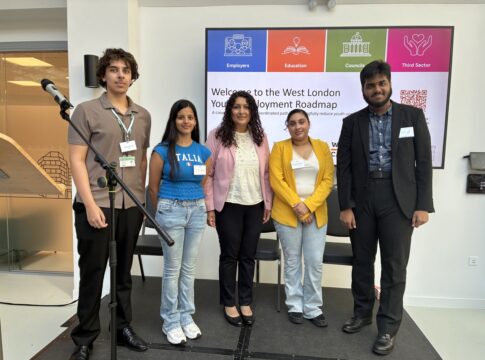 Kamaljit Kaur Nagpal (centre) with apprentices. Photo: West London Business
