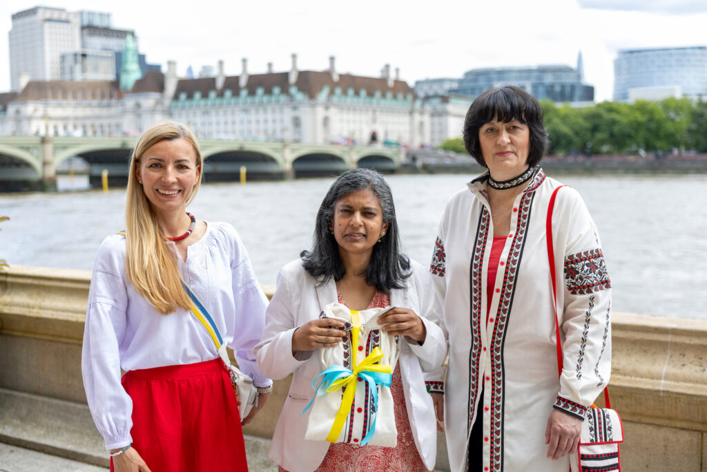 (L-R): Ela Czuruk, Rupa Huq, Halyna Shunevych. Photo: Office of Rupa Huq MP