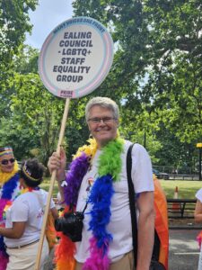 Councillor Jon Ball at Pride in London 2026. Photo: Ealing Liberal Democrats