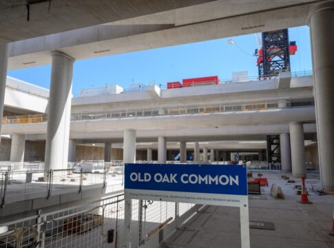 Old Oak Common platform. Photo: HS2