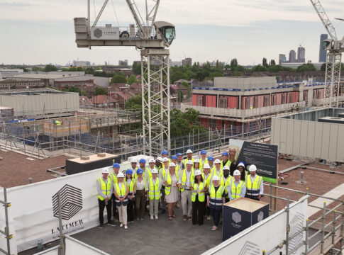 Twyford Park topping out ceremony. Photo: Clarion Housing