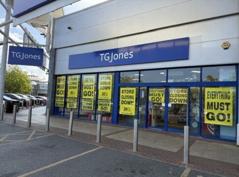 TG Jones (formerly WHSmith) at Westway Cross retail park in Greenford. Photo: EALING.NEWS