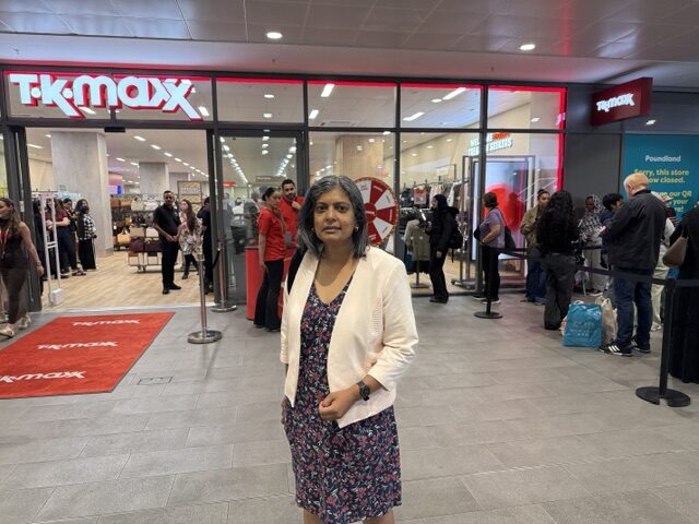 Local MP Dr Rupa Huq at the opening of TK Maxx in Acton. Photo: EALING.NEWS