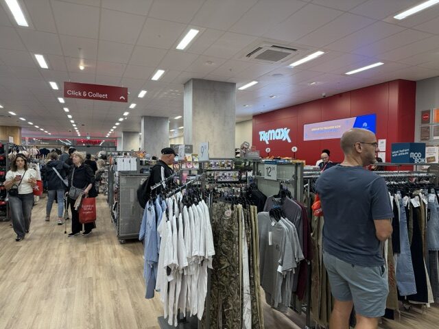 Inside TK Maxx in Acton. Photo: EALING.NEWS