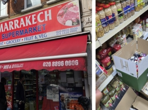Illegal tobacco found at Marrakech Supermarket in Acton. Photo: Ealing Council