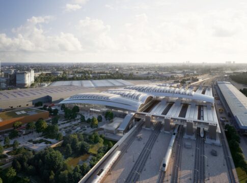 CGI of Old Oak Common station. Image: HS2