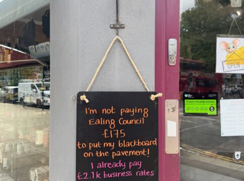 Hanging A board. Photo: Harrison’s Vintners & Delicatessen