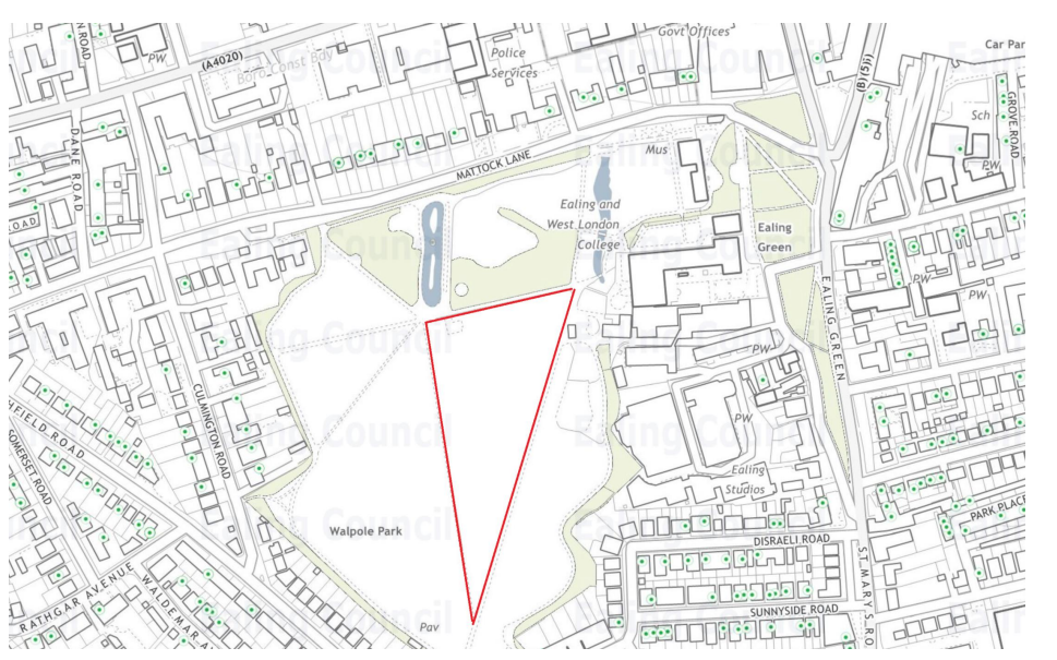 Troubadour Theatres proposed location in Walpole Park