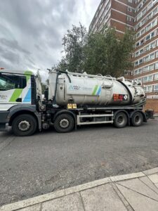 Diesel leak at Sheringham Tower in Southall. Photo: Supplied by resident