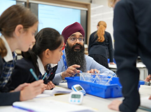 Science teaching at Notting Hill & Ealing High Junior School. Photo: NHEHS