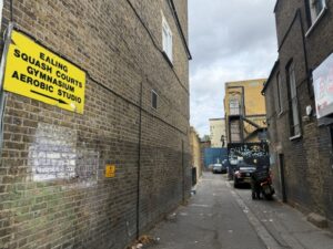 Site of former squash club at 41 Haven Green. Photo: EALING.NEWS