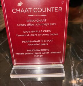Chaat at The Crossing. Photo: EALING.NEWS